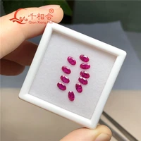 small size oval shape natural cut ruby including minor cracks and inclusions corundum loose gem stone
