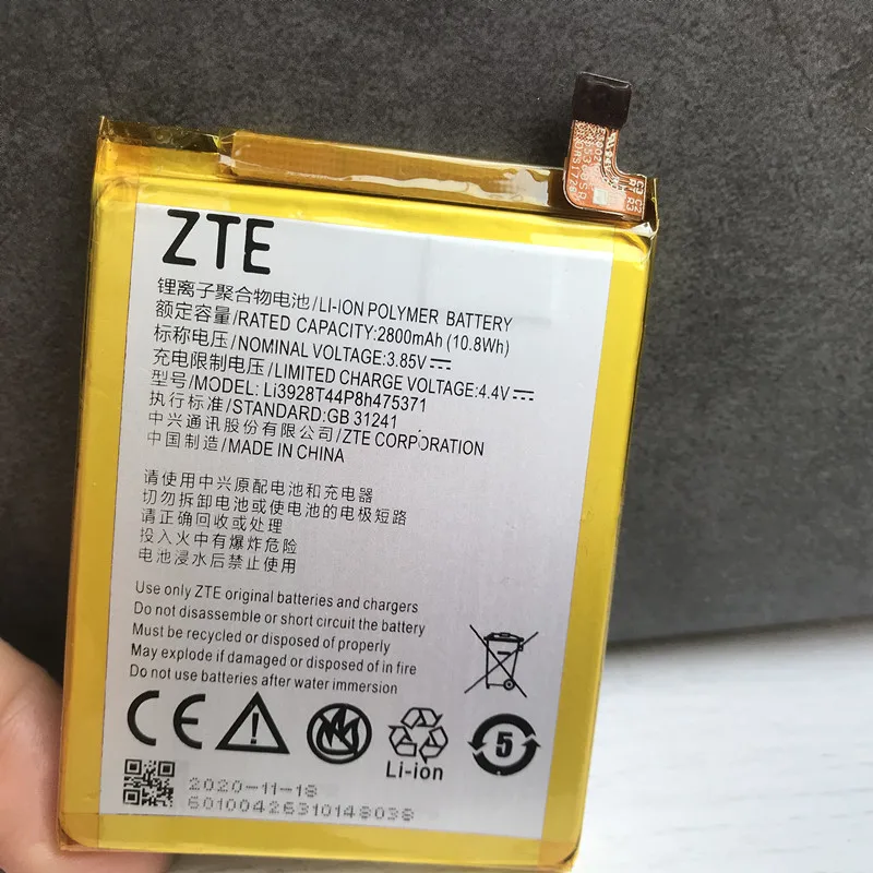 2800 мА/ч Li3928T44P8h475371 Батарея для ZTE лезвие A1 C880 C880U C880A C880S AXON Mini B2015 B2016 Xiaoxian3 V8 мини