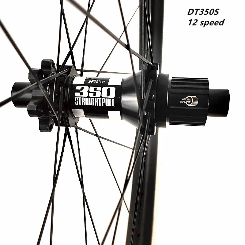 Lightweight 29er disc mtb wheels Asymmetry 30x25mm DT350S 12 speed boost 110x15 148x12 pillar1420 tubeless bicycle wheels 1310g