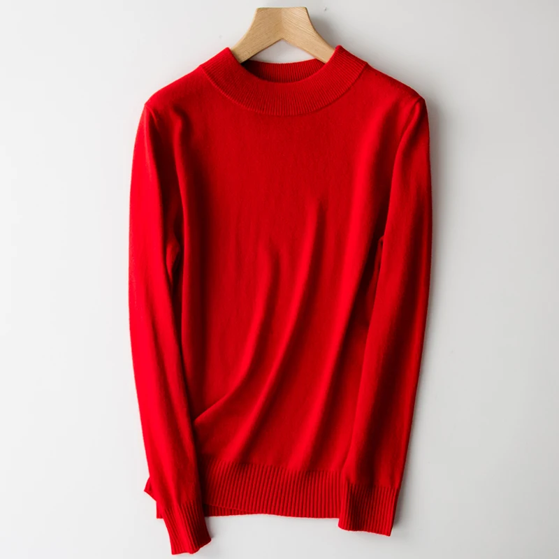 Женская водолазка с длинным рукавом зимний трикотажный джемпер | одежда