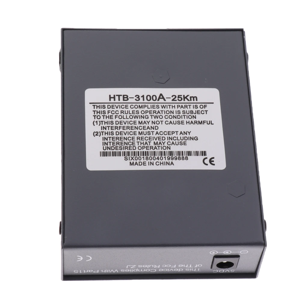 2 предмета HTB-3100 A/B волоконно-оптический медиа конвертер 10/100 Мбит/с однорежимный одинарный волоконно SC Порты и разъёмы 100 км внешнего Питание