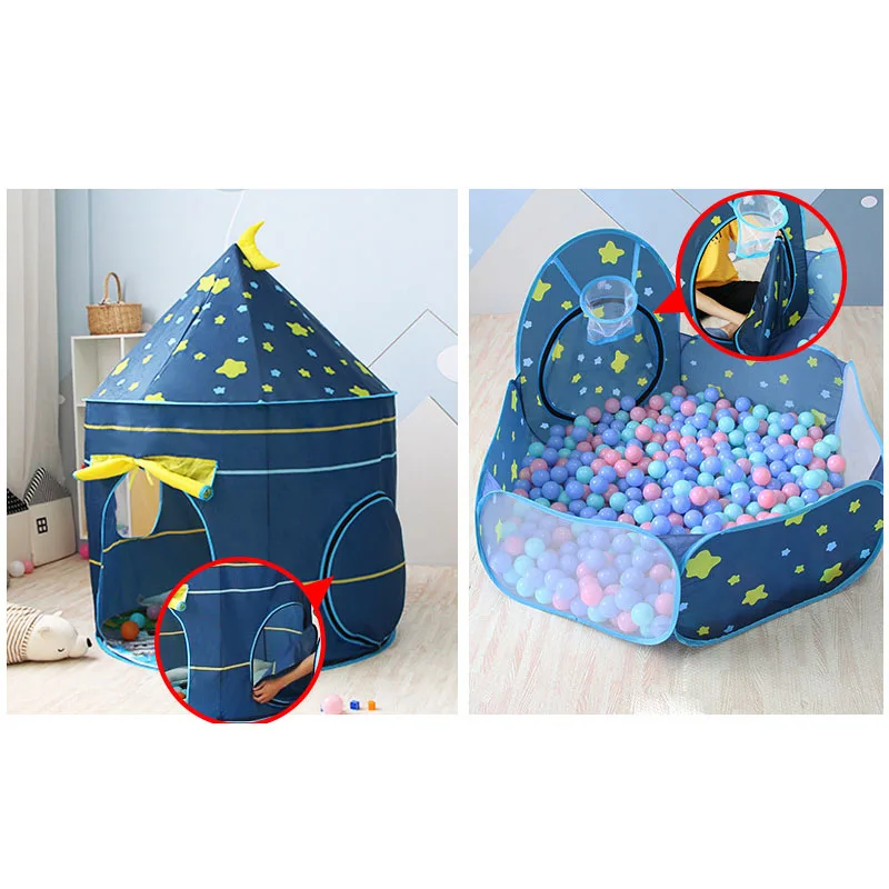 Детская палатка игровой домик игрушечный бассейн для шаров портативный детский