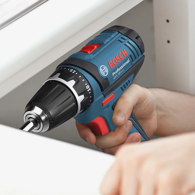 BOSCH GSR 18-2-LI дрель/Драйвер литиевая батарея аккумуляторная электрическая отвертка AL 1820 CV зарядное устройство 2x2,0 Ач батарея