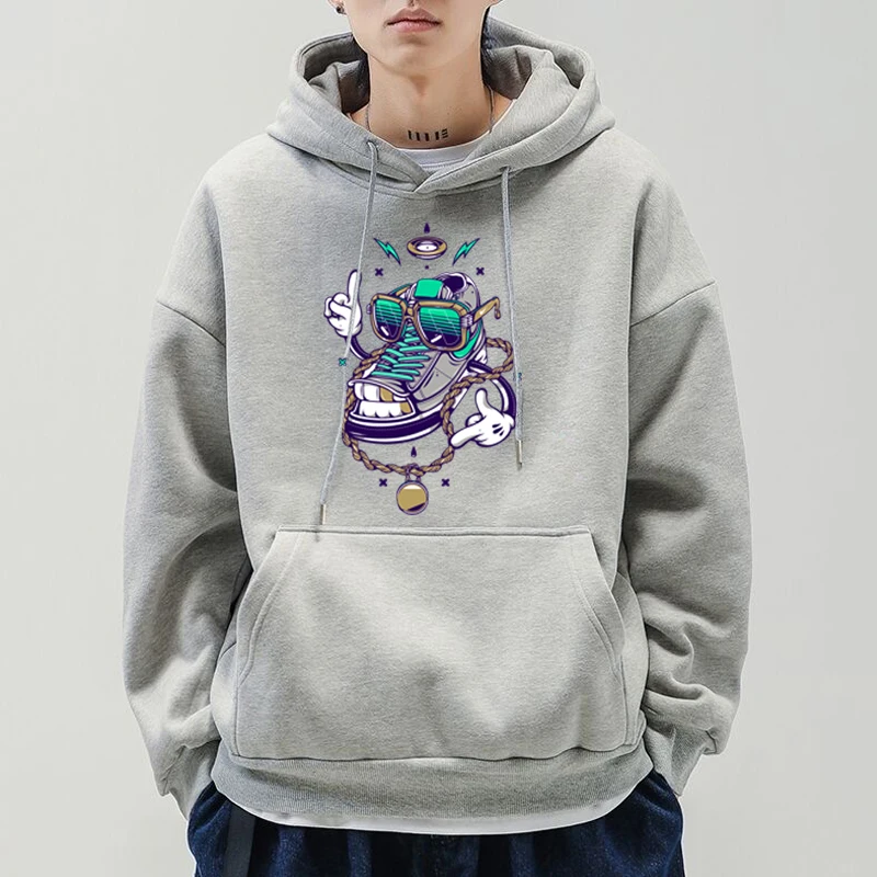 

New Creative Ideas Pattern Hoodie Men's And Women's Sweatshirt Clothing Creative Shoe Print Hoodie Harajuku Hoodies For Men
