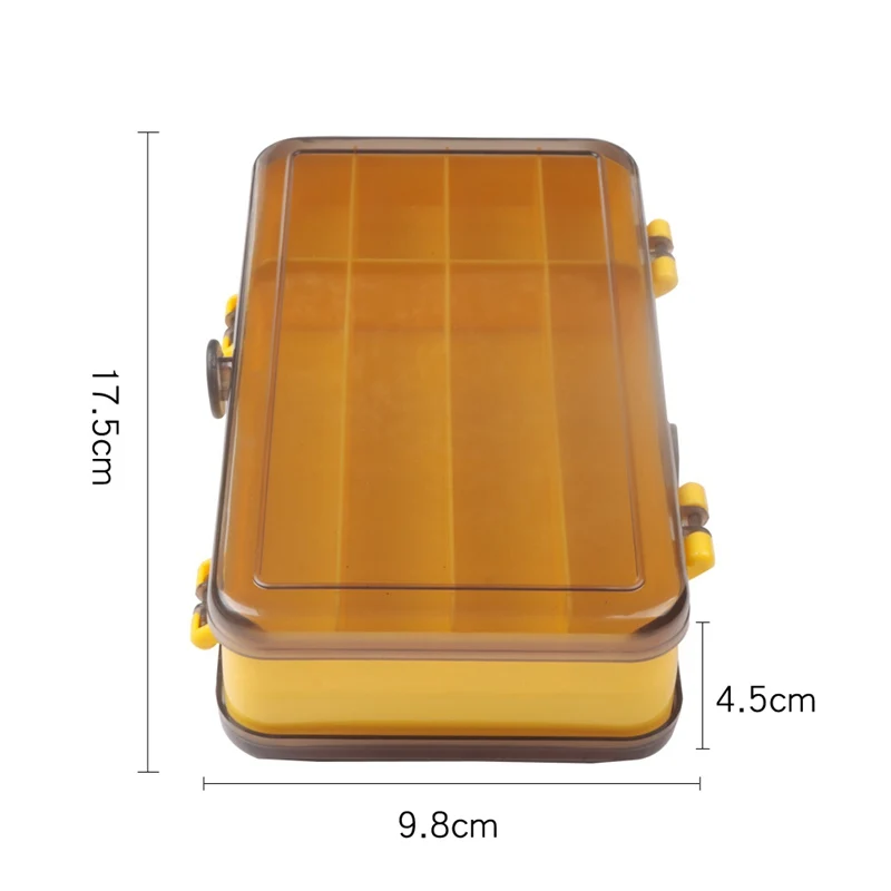 

Portable Outdoor Fishing Tackle Box Waterproof Double-sided Fishing Accessories Storage Box Containers for Bait
