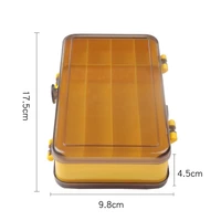 portable outdoor fishing tackle box waterproof double sided fishing accessories storage box containers for bait