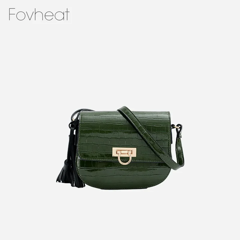 

Solid Color Crossbody Bag for Women 2021 New Stone Pattern Shoulder Messenger Flap Bag Ladies Fashionable Purse and Handbag Sac