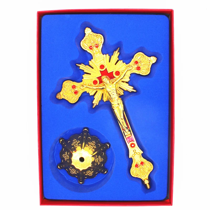 Jesus Christ Decoration Baroque Crucifix Church Relics Wall decor Stand Christianity Home | Дом и сад