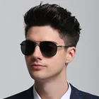 Солнцезащитные очки-авиаторы поляризационные UV400 для мужчин и женщин, винтажные брендовые дизайнерские черные солнечные очки для вождения