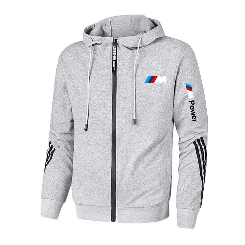 

2021 New BMW M Brand Power Men's Outdoor Sweatshirt Casual Men's Jacket Hoodie Quality SportWear Harajuku Jacket