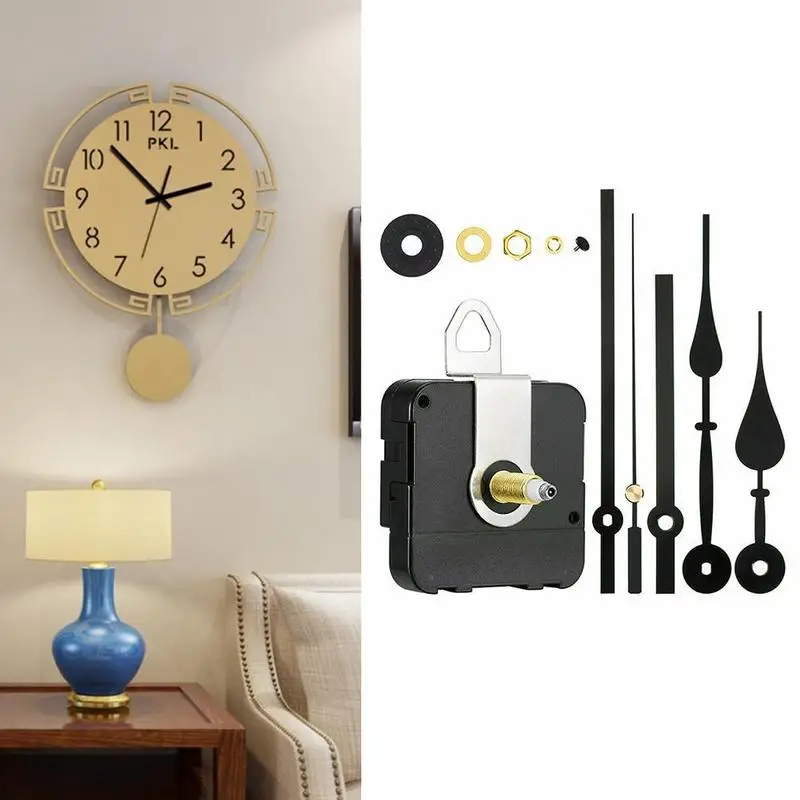 

Black Metal Quartz Clock Movement Manual Repair Replacement Parts Repairing Tool Watch Pendulum DIY K2O6