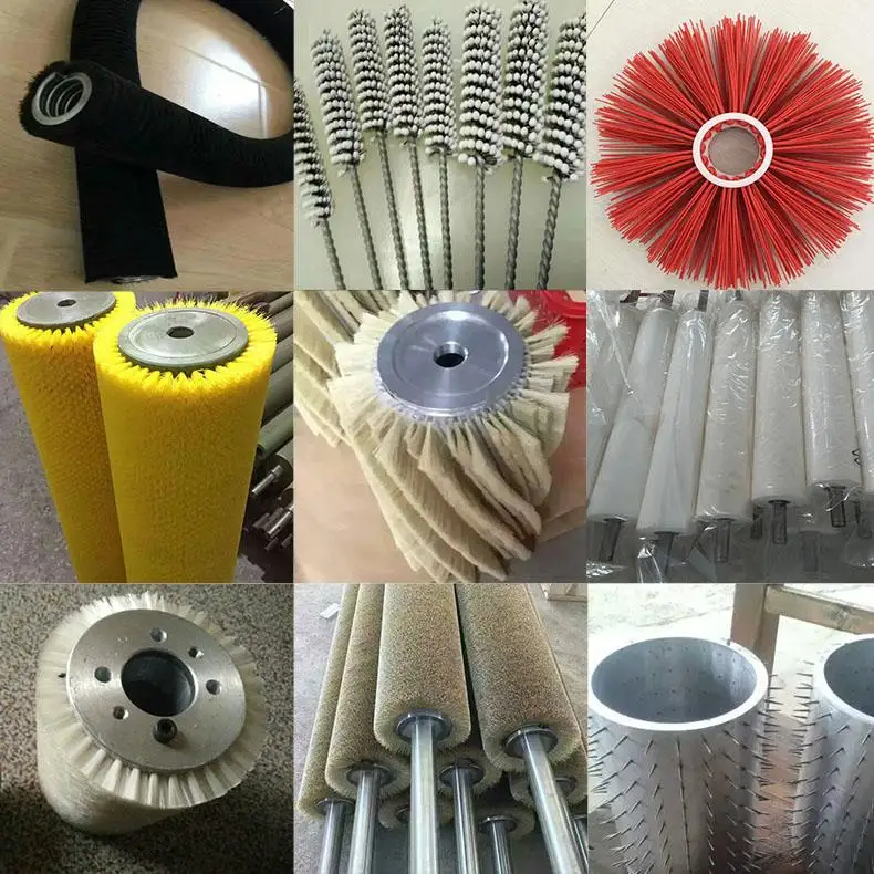 Wood pvc nylon bristle brush plate bending steel elevator automatic industrial machines planting brush cleaning brush