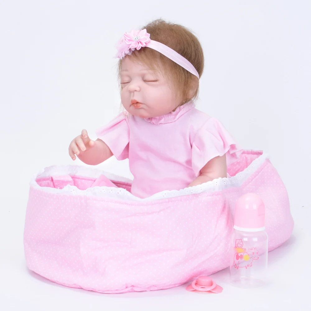 55 см Новорожденные новорожденные младенцы кукла полностью виниловая