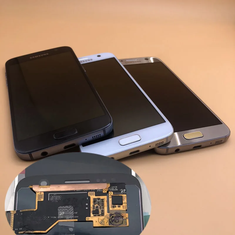 Новый ЖК дисплей с рамкой для SAMSUNG Galaxy S7 G930 G930F G930A G930V дигитайзер сенсорный экран в