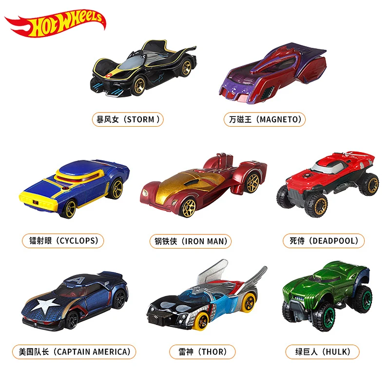 Оригинальная игрушечная машинка Hot Wheels 1/64 Аниме Фигурка модель автомобиля Hotwheels