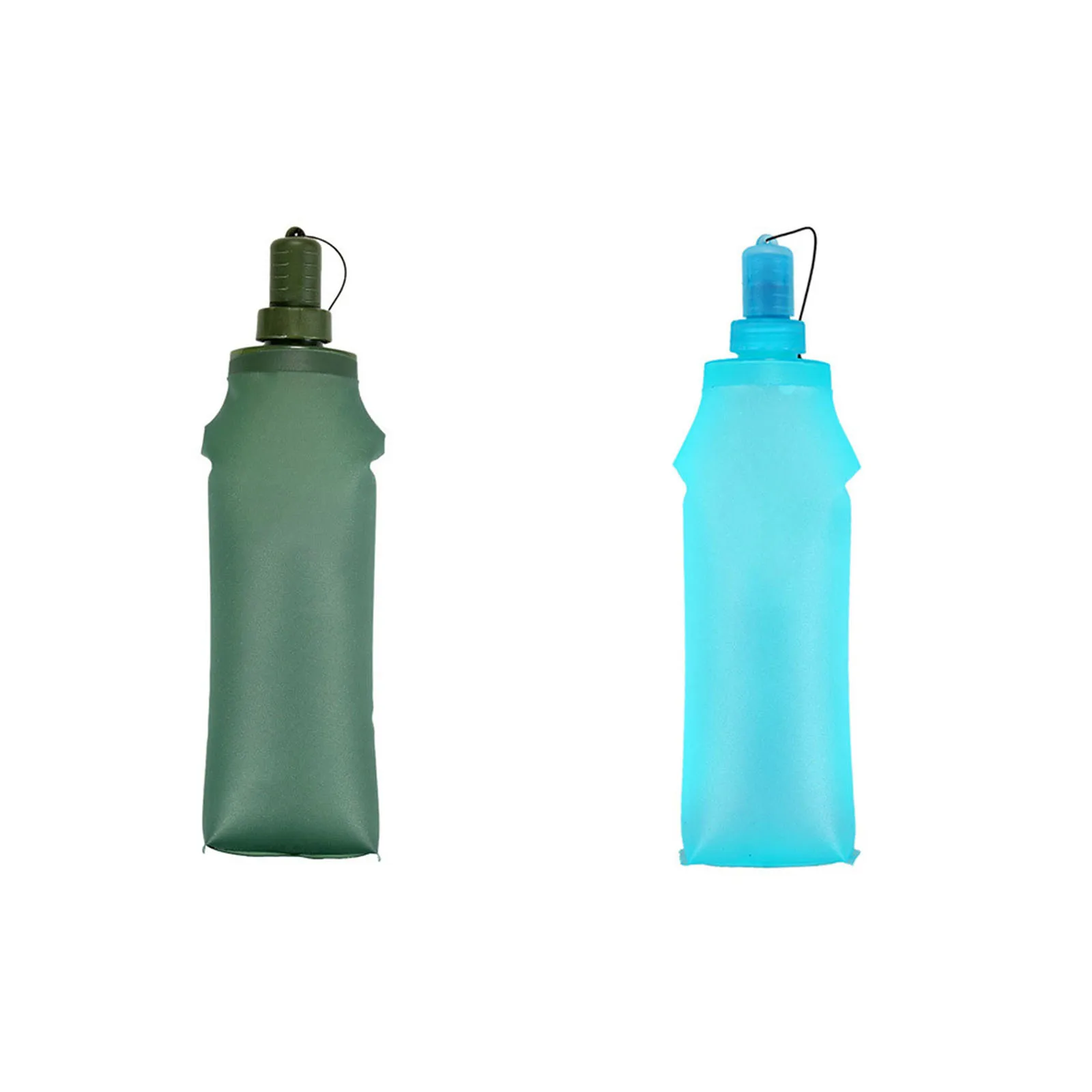 

500ml Soft Flask Folding Collapsible Water Bottle TPU Free For Running Hydration Pack Waist Bag Vest