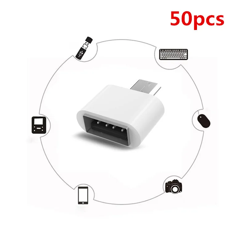 Адаптер OTG для телефона на Android 50 шт. USB Micro Mini Plug расширение памяти мобильного
