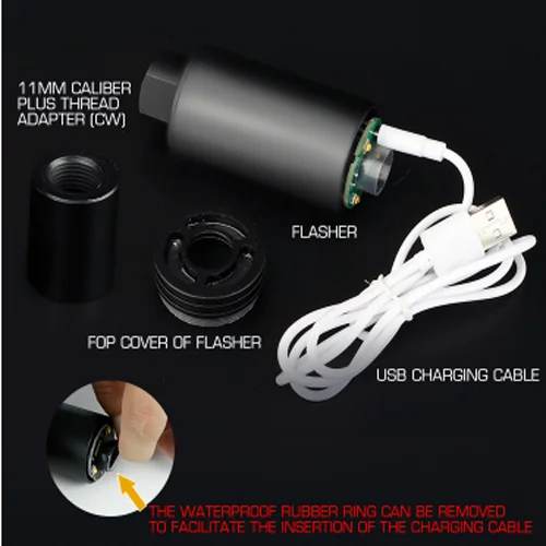 WoSport Spitfire Tracer Flash Unit (14mm CCW - Full Metal) Airsoft Suppressor | Спорт и развлечения