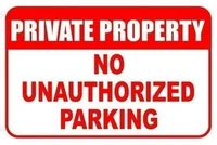 metal tin sign poster wall plaque private property no auized parking tow away warning aluminum metal sign heavy duty tin signs