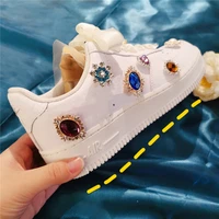 shiny rhinestone sticker shoes decorative patch stickers creative diy canvas sports shoes with shoes stickers shoes accessories