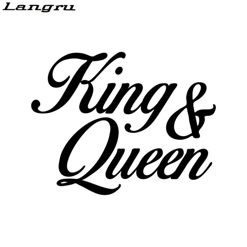 Новый дизайн модные виниловые украшения для автомобиля король и королева