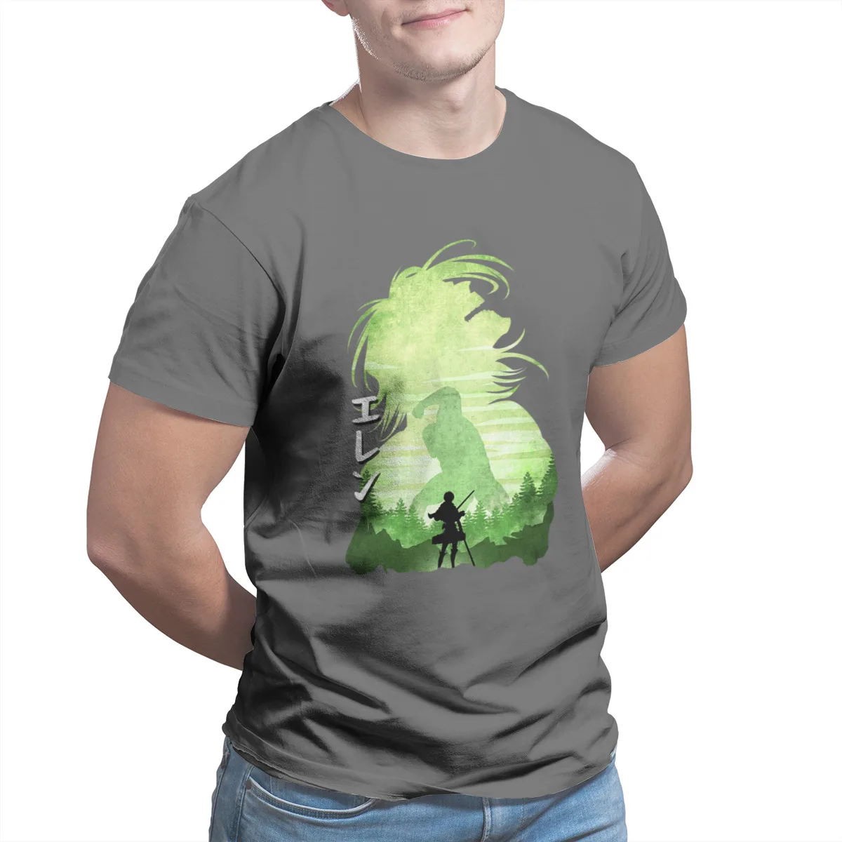 

Minimalist Silhouette Eren 100% Cotton Fashion Funny Couples Matching Cute Plus Size Clothing 29096