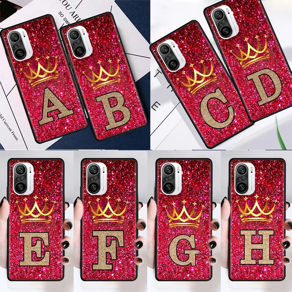 

Phone Capas for Xiaomi Redmi Note 9S 9 8 7 8T 10 9C 9A 7A 6A 8A 6 K40 Pro Soft Silicone Case Cover Fashon Letter