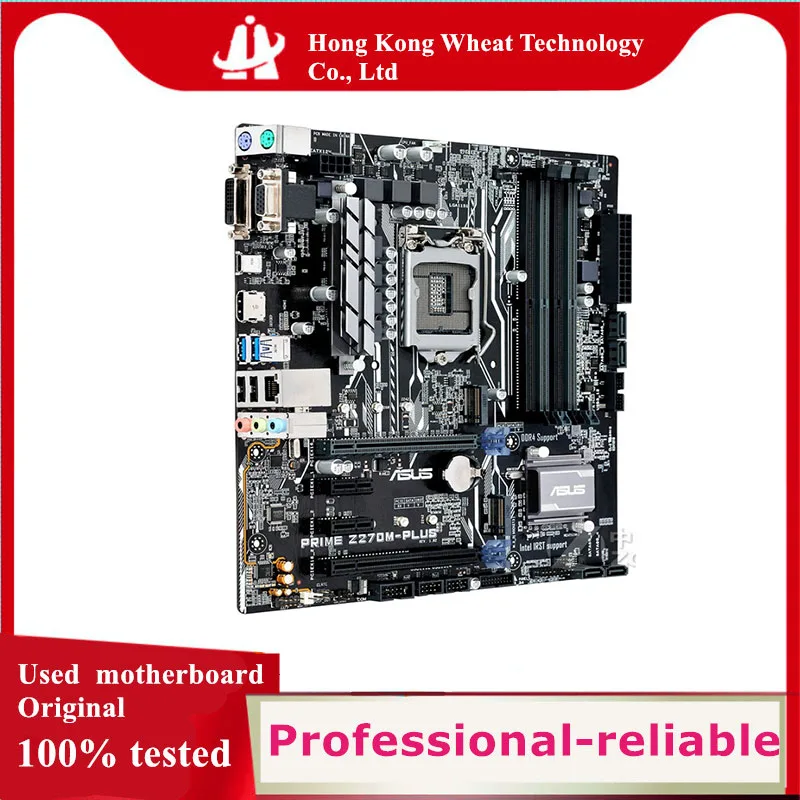 Для ASUS PRIME Z270M-PLUS материнская плата Socket LGA 1151 DDR4 M.2 nvme ssd для Intel Z270 оригинальная