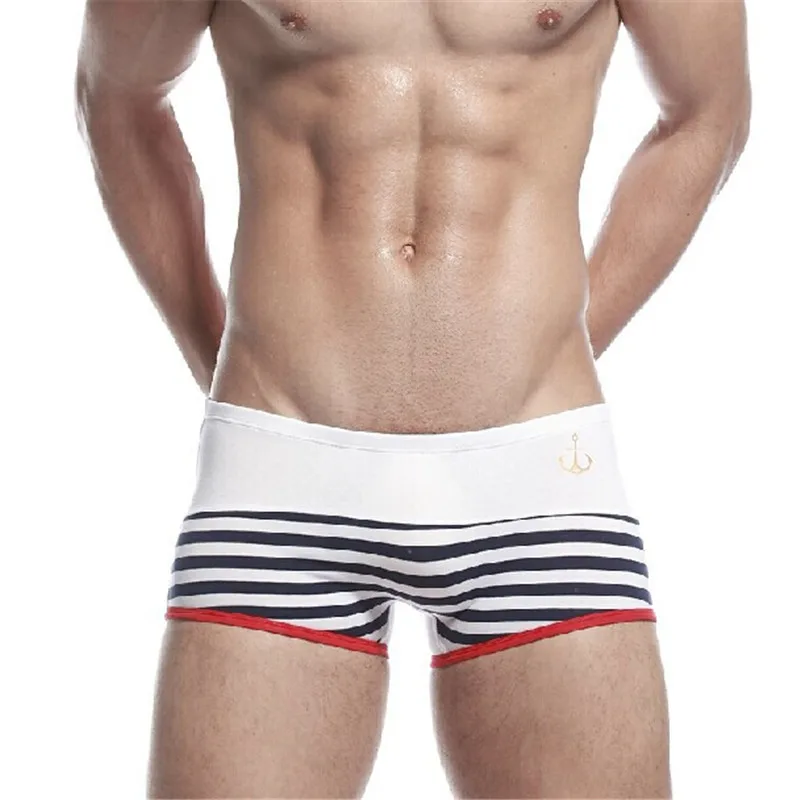 Мужское нижнее белье боксеры из 100% хлопка темно синие модные дизайнерские