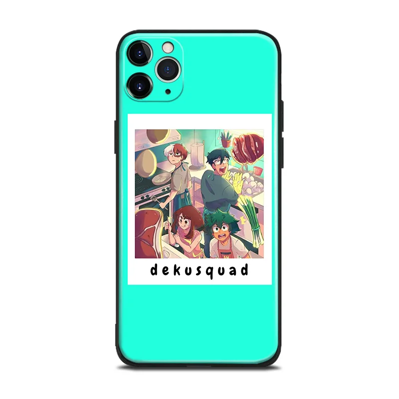 dekusquad boku no hero academia anime for iphone se 6 6s 7 8 plus x xr xs 11 pro max soft silicone phone case cover shell free global shipping