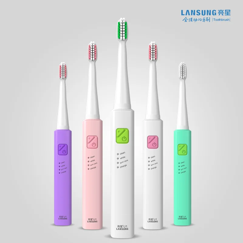 Зубная щетка Lansung U1 Sonic 4 сменных насадки для зубной щетки перезаряжаемая зубная