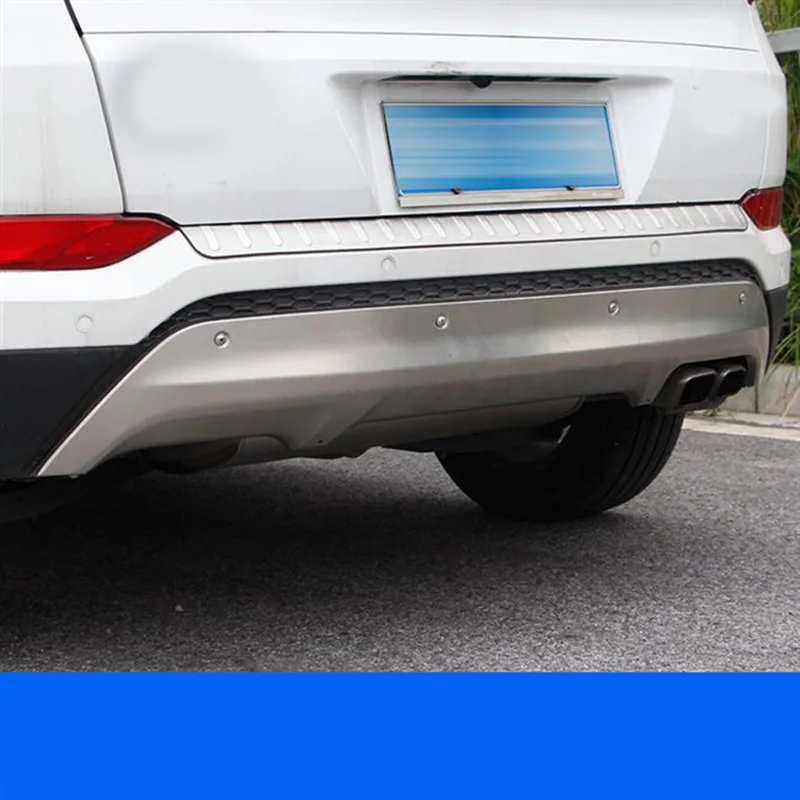 Для Hyundai Tucson 2015 2016 2017 2018 2 шт. передний и задний бампер автомобиля из нержавеющей