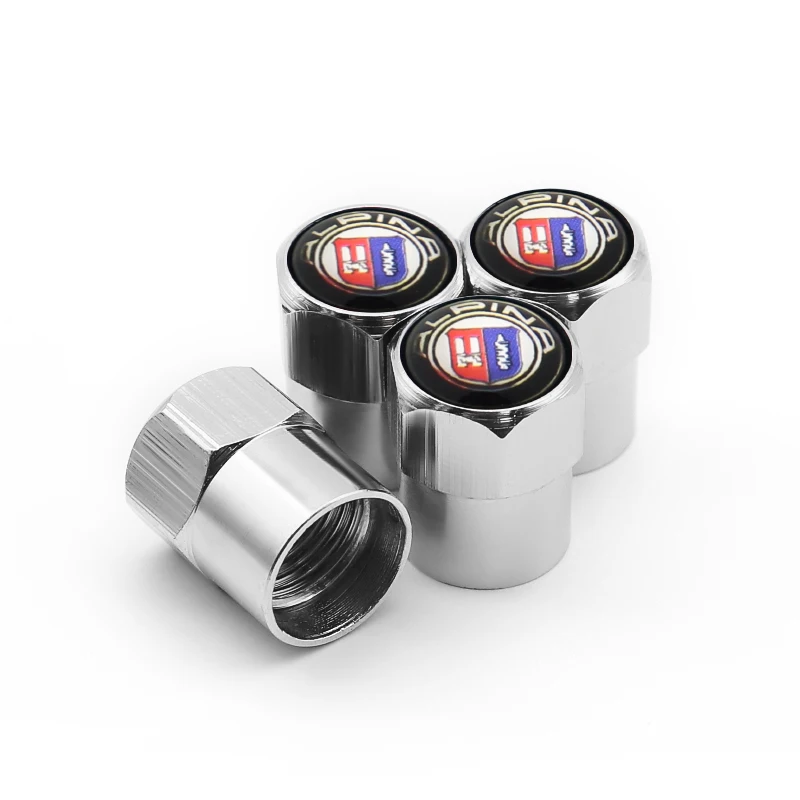 

4Pcs 4Pcs Alpina Logo car tire valve cap auto parts are suitable for 73 5 6 Series Z4 F20 E87 X5 E53 E46 E34 E30 E60 E90