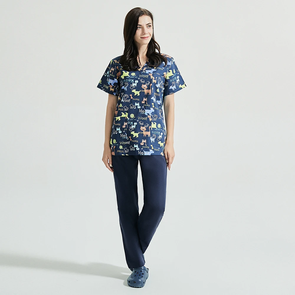 Зоомагазин рабочая одежда модного дизайна для женщин костюм в стиле с короткими