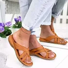 Женские босоножки 2022, новые летние женские босоножки на плоской подошве ручной работы в стиле ретро, повседневные Модные женские босоножки без шнуровки с открытым носком