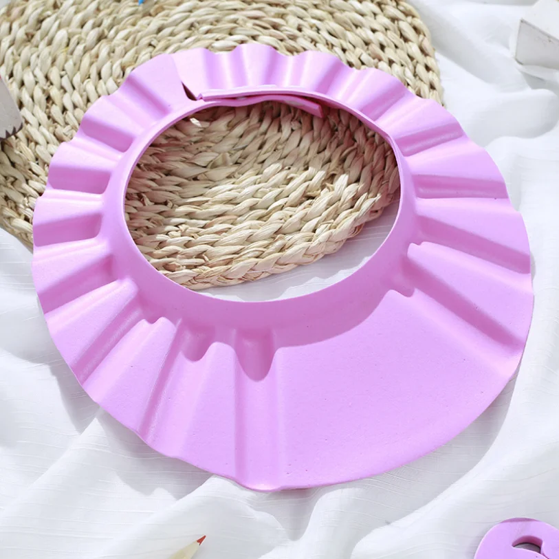 

1PCS Safe Shampoo Shower Bathing Protect Soft Bath Cap Hat for Baby Wash Hair Shield Bebes Children Bathing Shower Cap Hat Kids