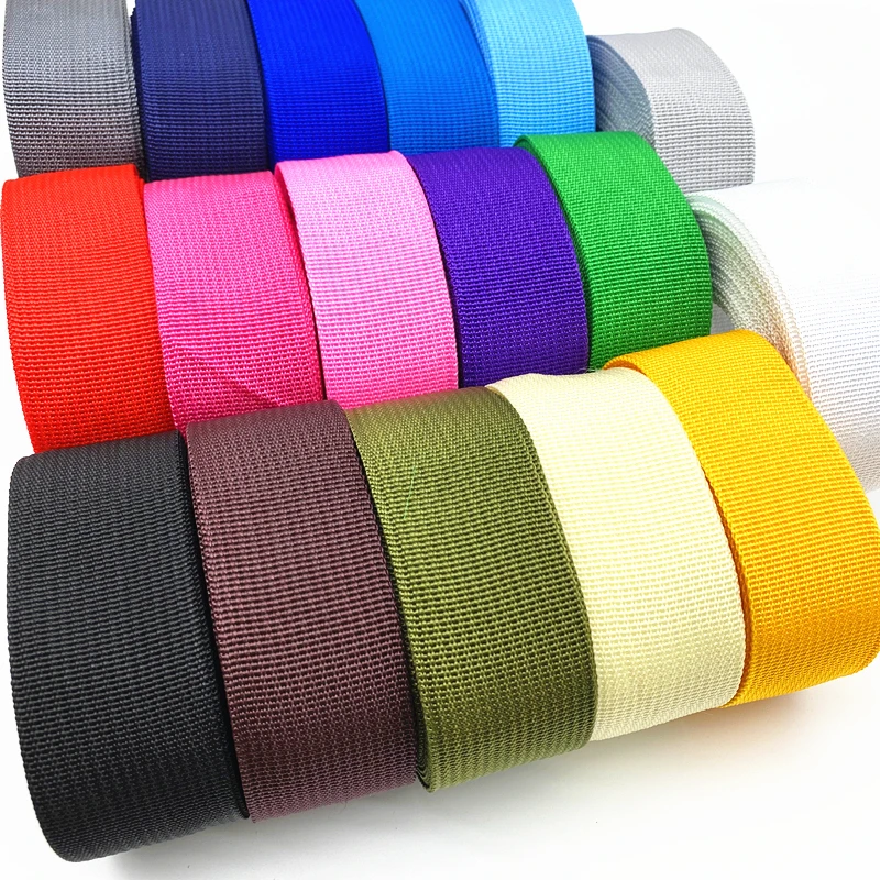 5 yards 38mm Canvas Ribbon Belt Bag Webbing Nylon Webbing Pet Webbing Knapsack Strapping Sewing Bag Belt Accessories