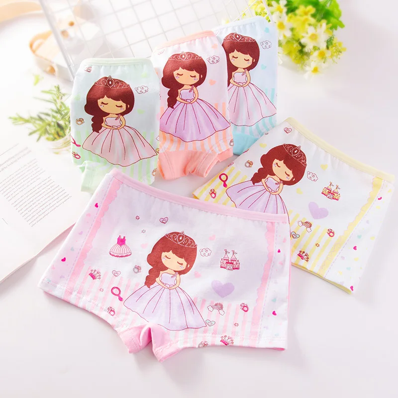 

6 Pcs/ Lot Girls Panties Cotton New PrincessCartoon Girls Underpants Breathable Kids Briefs Soft Children Underwear 2-12Year