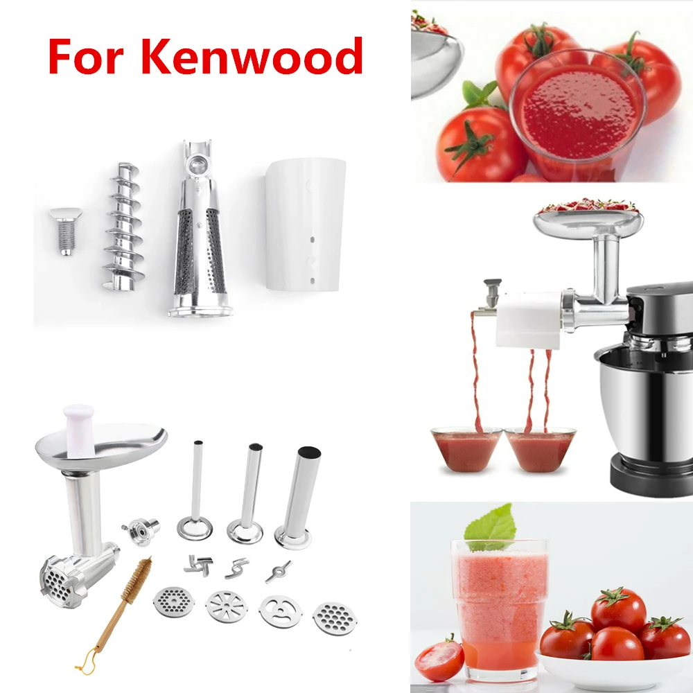 

For Kenwood Kmix Chef Major Accessories Fresh Fruits Jucier Vegetables Strainer Attachement Meat Grinder, Sausage Stuffer