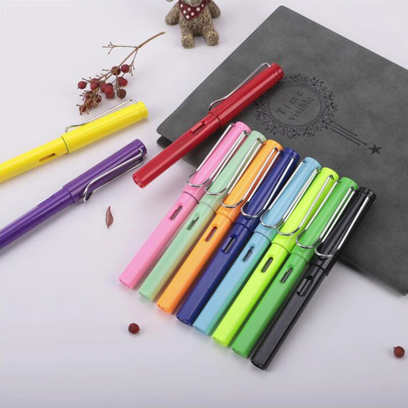 Change Capsule Fountain Pen Colored Ink Color 0.5mm For Smooth Writing Office Stationery And School Supplies 1PCS/Set |