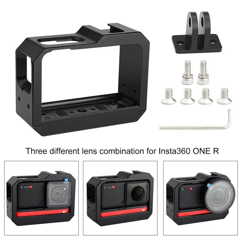 TELESIN 45M Underwater Housing Case Waterproof Protector Cover for Insta360 ONE R 360 Edition Camera Storage Accessories | Электроника