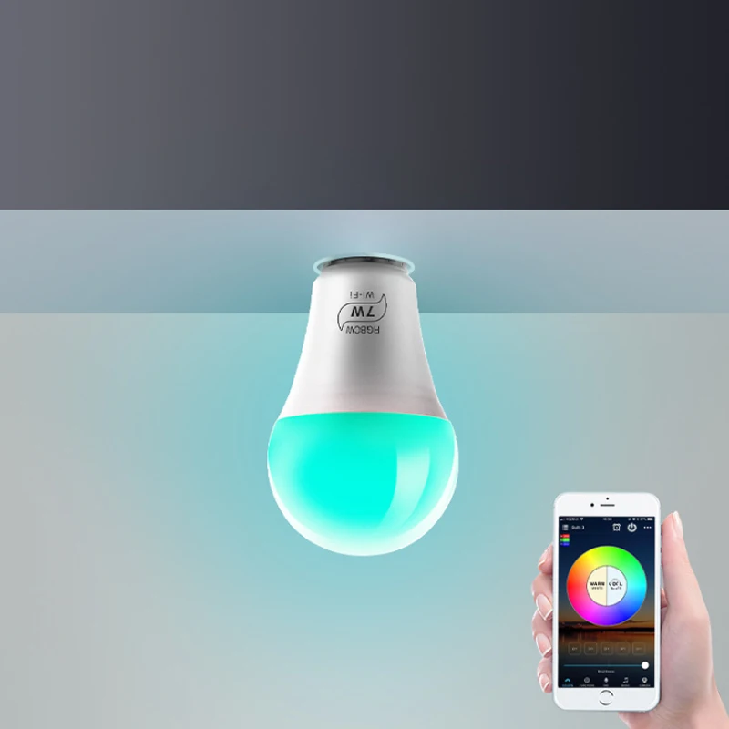 Умная Светодиодная лампа с Wi Fi и поддержкой Alexa Google Home IFTTT умная голосовым