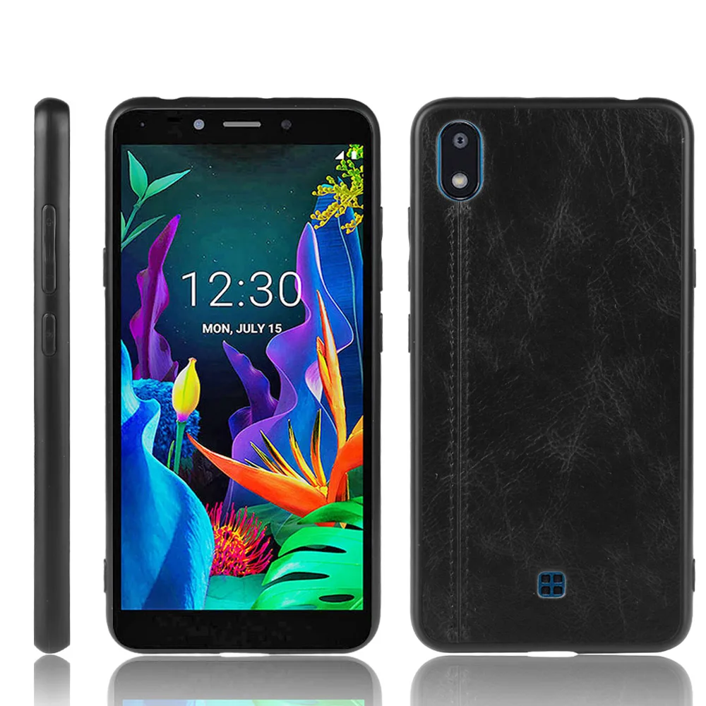 

Route Calfskin texture PU Leather case for LG K20 2019 for LG Q60 K50 cover