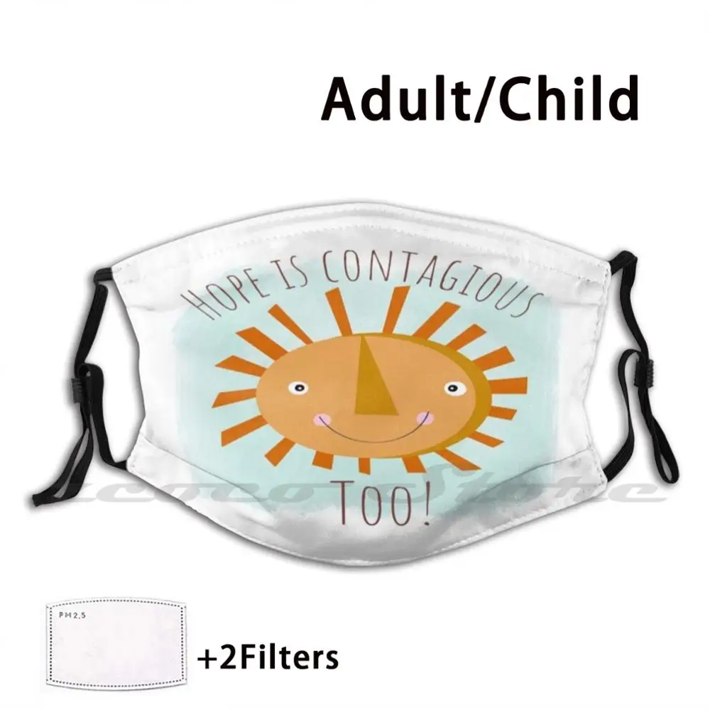 

Надежная заразительная слишком моющаяся трендовая индивидуальная маска для фильтра Pm2.5 Hope Sunshine