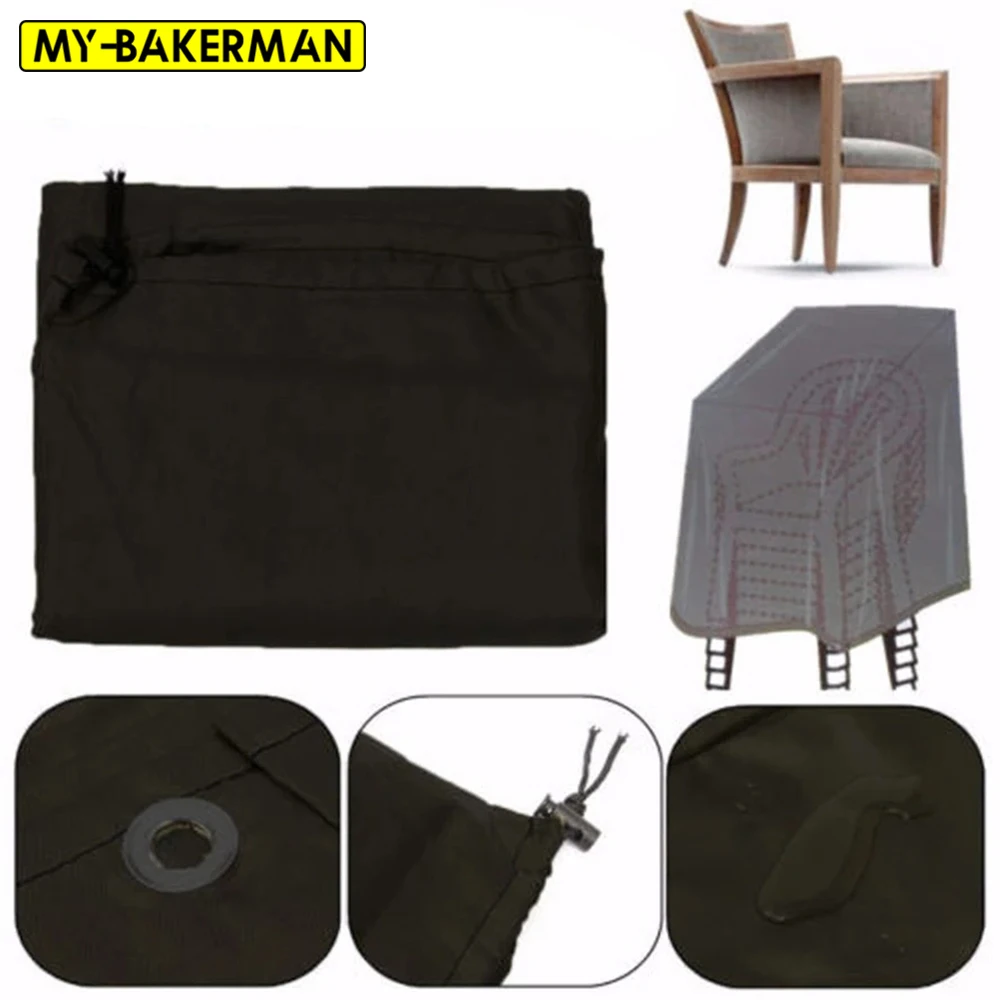 Уличный садовый террасный Штабелируемый Чехол для стула пылезащитный чехол