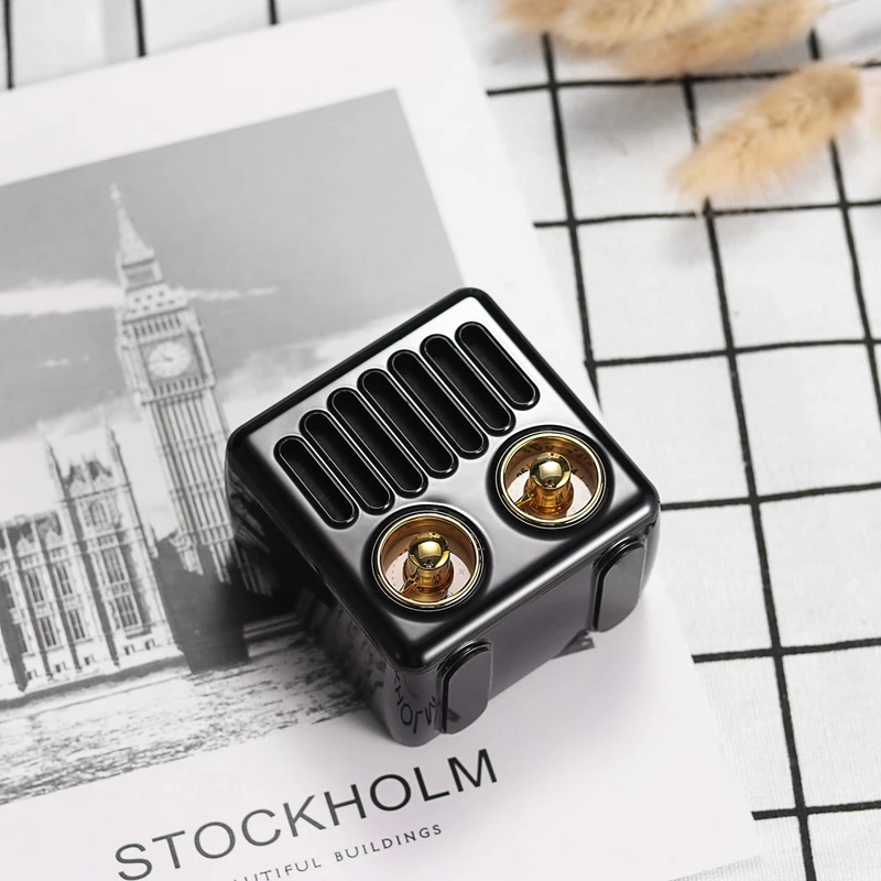 Портативный винтажный радио Ретро Мини Bluetooth динамик сильный бас Повышение