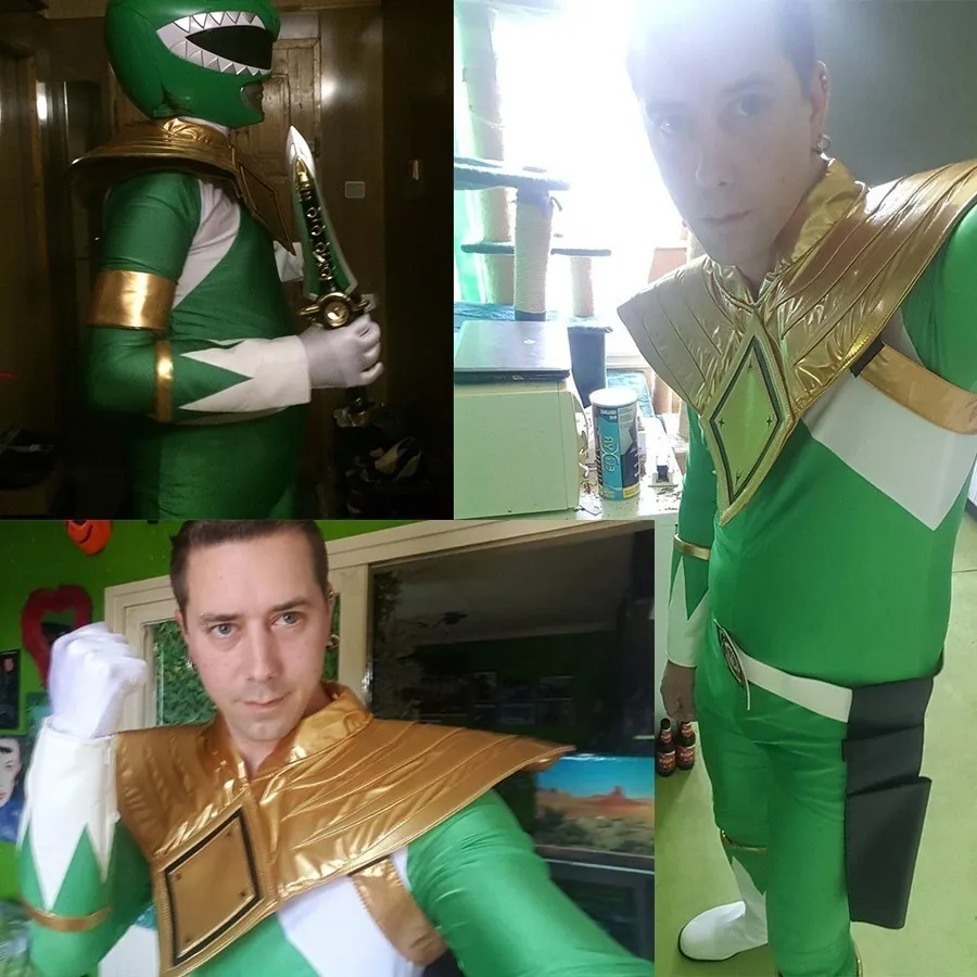 Костюм Дракона рейнджера бураи зеленый Ranger Zyuranger комбинезон свободный комбинезон для косплея Хэллоуин Взрослый зентай заказной бронежилет сапоги