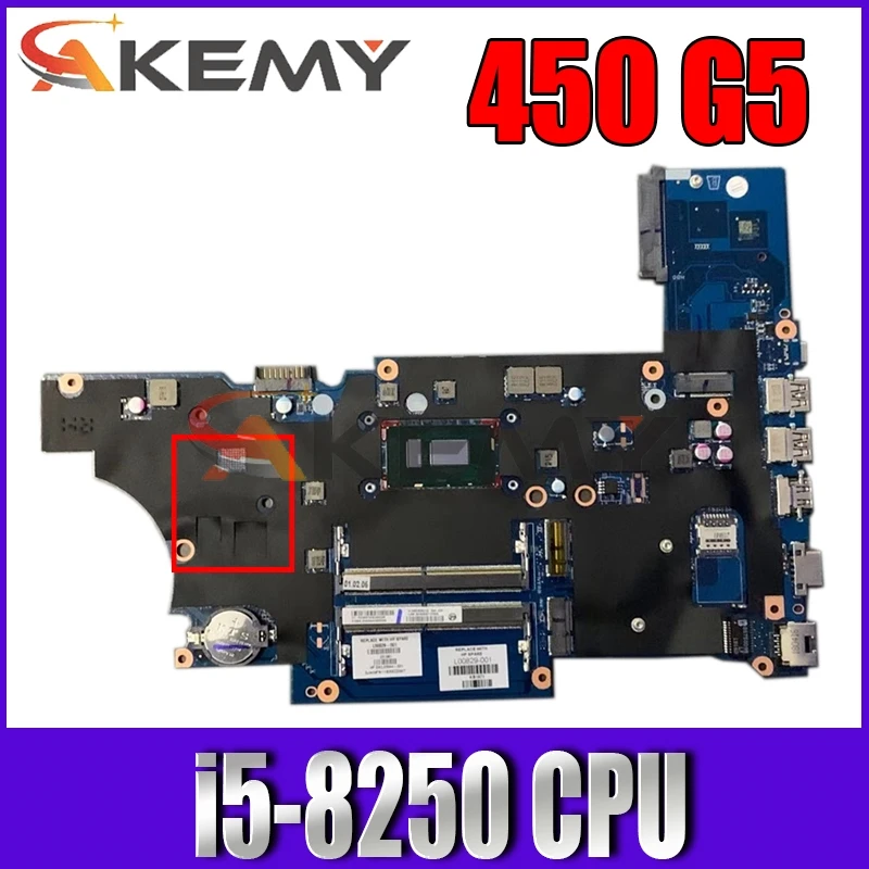 

For HP ProBook 450 G5 Laptop Motherboard With SR3LA i5-8250u L00825-601 L00825-001 DA0X8CMB6E0 DDR4 MB 100% Tested Fast Ship