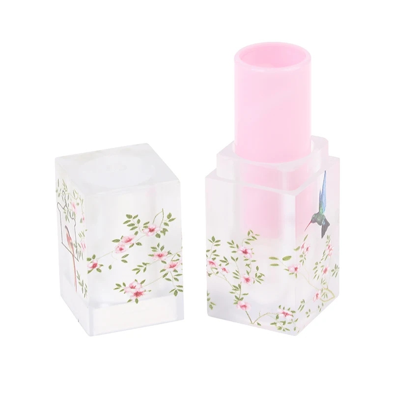 

Small Fresh Scrub Square Lipstick Tube Empty Lip Balm Container Lip Tubes Makeup