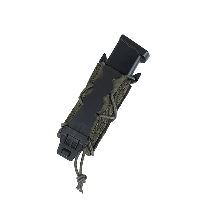 Зажим TMC Molle с открытым верхом 9 мм одиночная сумка для пистолета Ranger Green BK(SKU051444) |